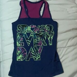 Youth Girls MTA SPORTS Graphic Athletic Racerback Tank Top, Medium 7/8